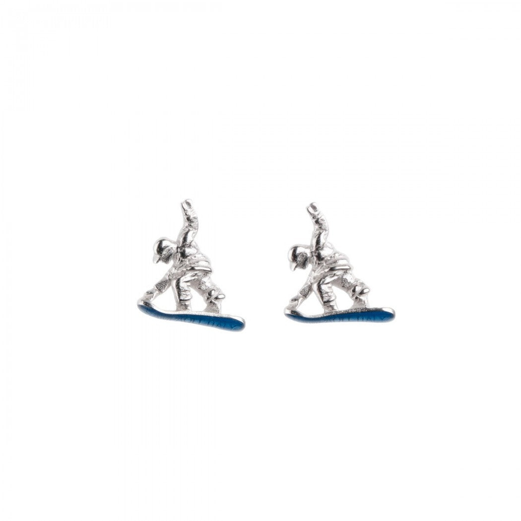 Snowboarder earrings