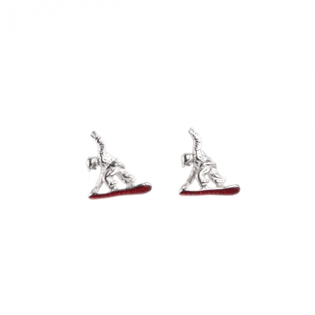 Snowboarder earrings