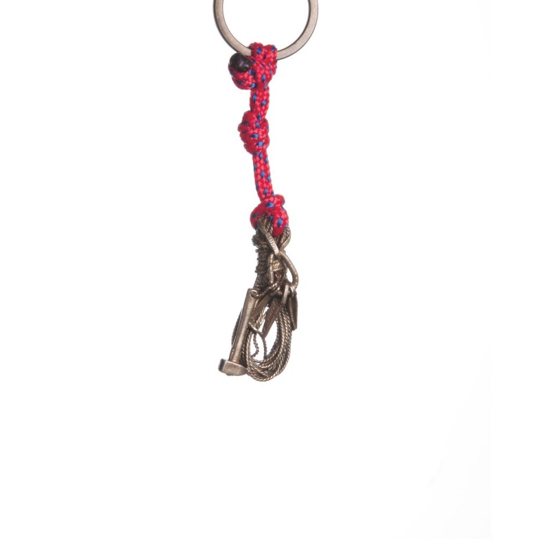 Rope Hammer and Pitons Keychain